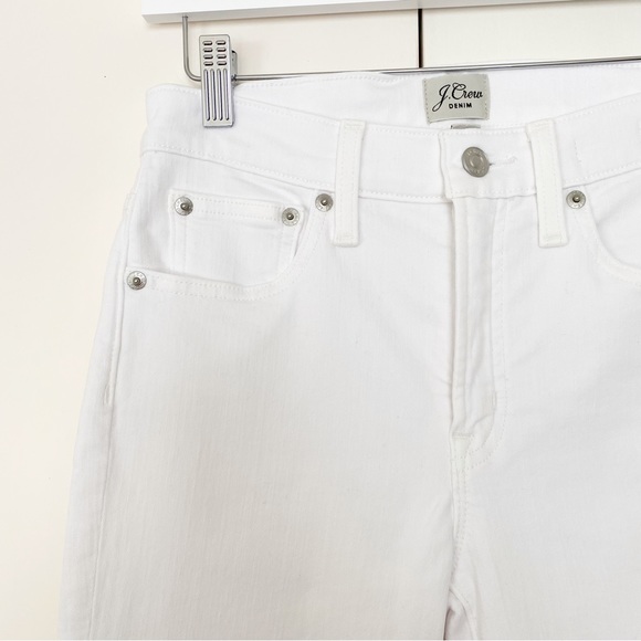 J. Crew Petite 9" High Waisted Mid-Rise Toothpick Skinny Jean in White Size 27 P - Picture 7 of 16